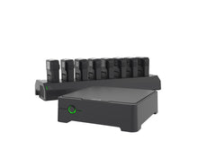 Load image into Gallery viewer, Santa Cruz Video Security LLC - Image - AXIS W701 Docking Station 8-Bay with AXIS W100 Body Worn Cameras and W800 Controller
